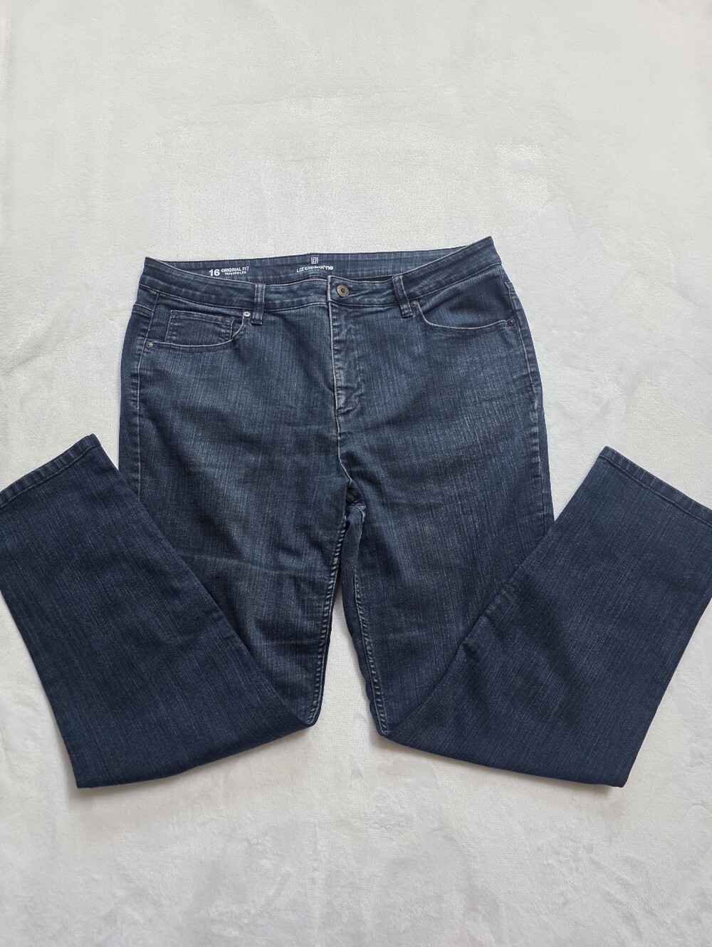 Liz Claiborne Size 16 Original Fit Tapered Leg Stretch Jeans